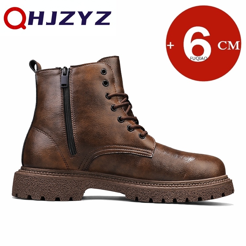 Men'S Shoes To Increase Height - Bottes montantes invisibles pour hommes, rehaussantes