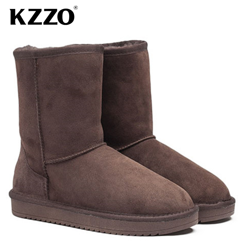 Men Shoes Classic - KZZO australien classique mi-mollet hommes bottes