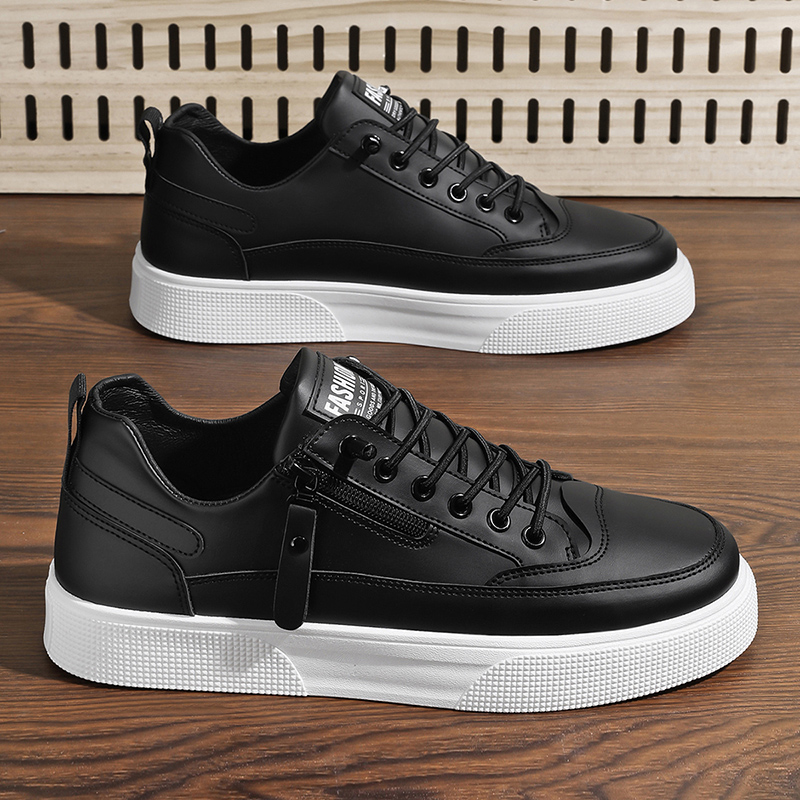 Men Shoes Trainers - Sneakers en cuir pour homme avec