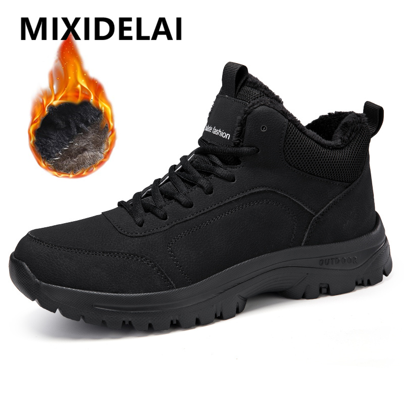 Men Shoes Ecco - Bottes de neige chaudes en peluche