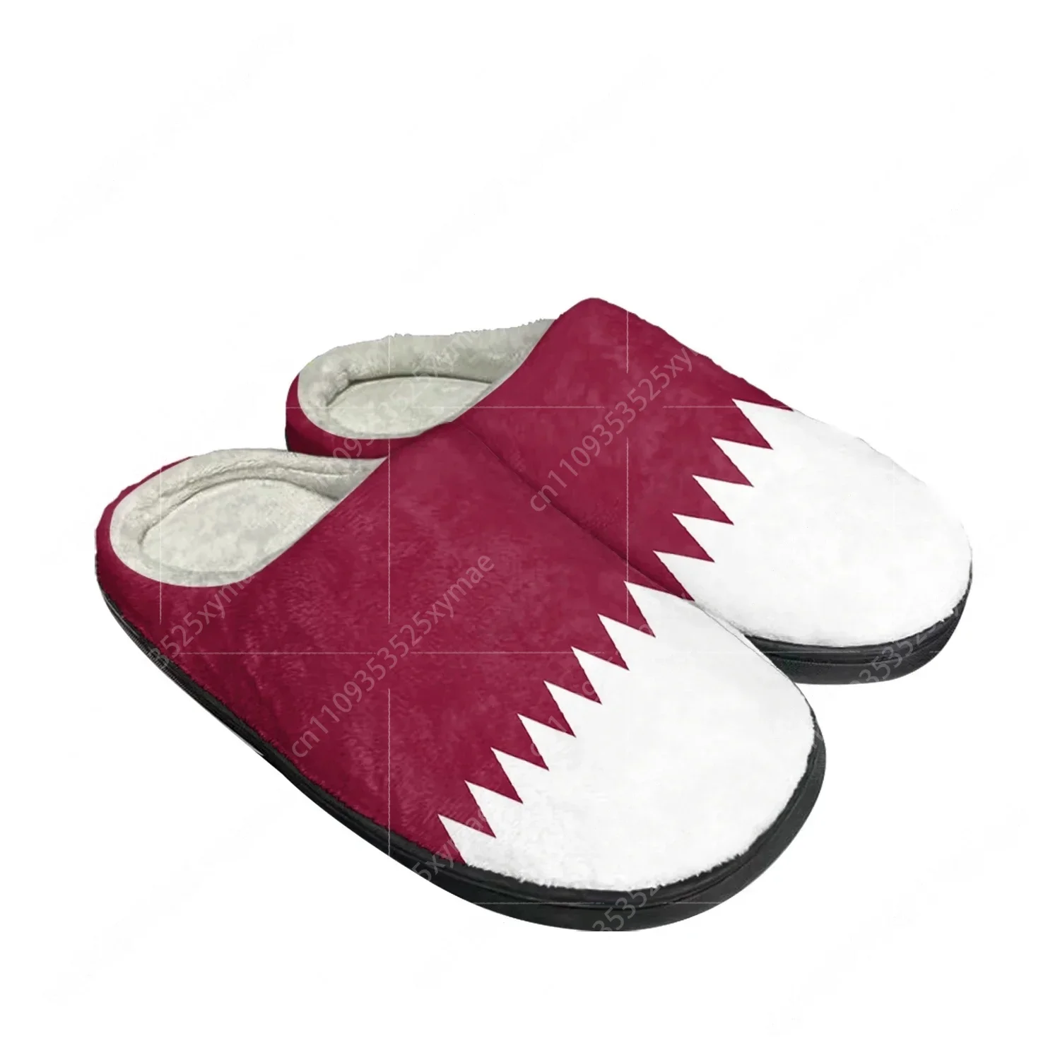 Men Shoes Qatar - Pantoufles personnalisées en coton avec drapeau