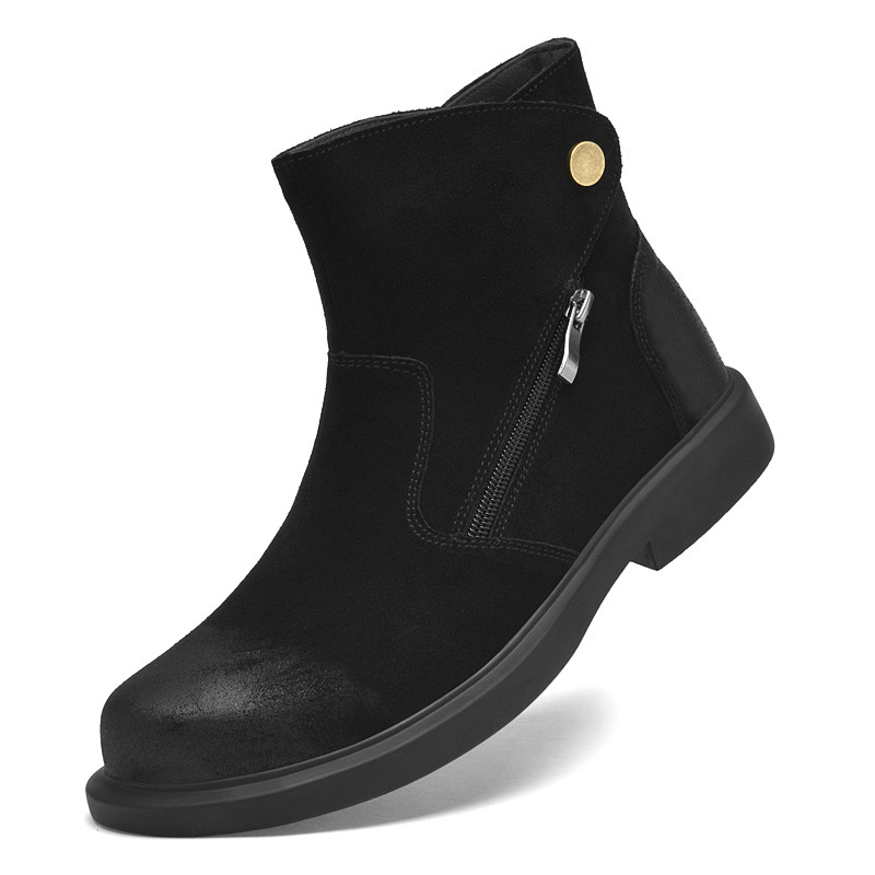 Bottes Chelsea vintage en daim - Men Shoes Size 46 avis et prix