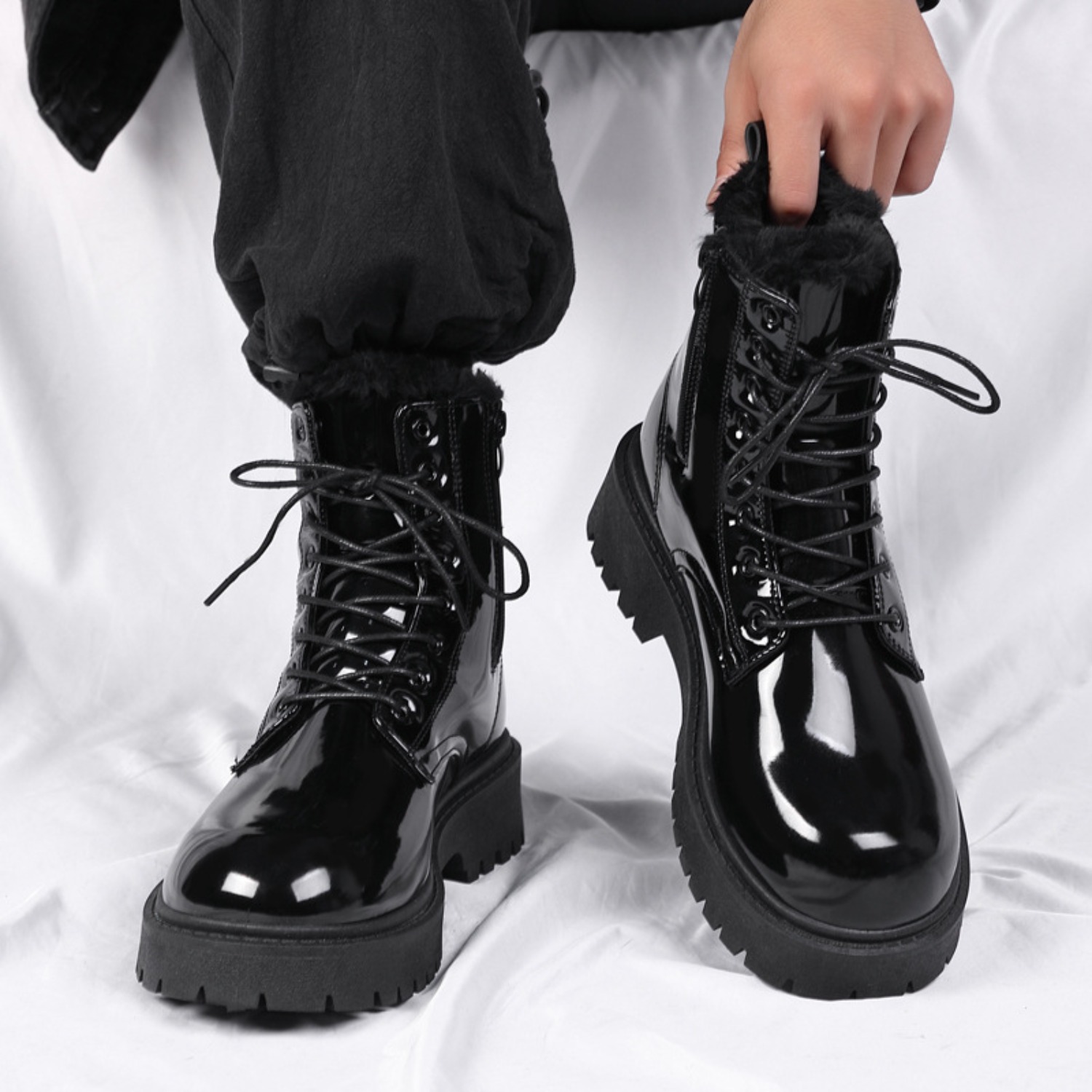Bottes hautes en peluche chaud - Men Shoes Ecco avis et prix