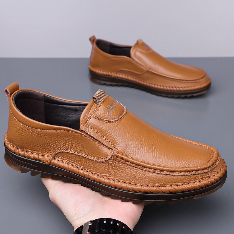 Chaussures en cuir véritable p - Men'S Shoes Size 42 In Us avis et prix