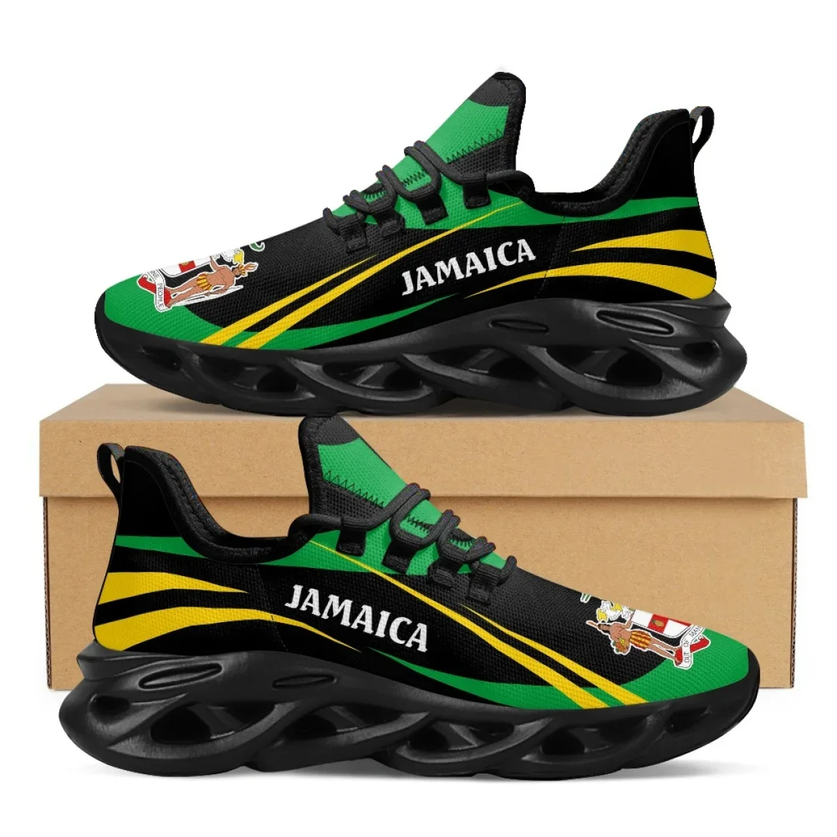 Jamaïque drapeau imprimer chau - Men Shoes Trainers avis et prix