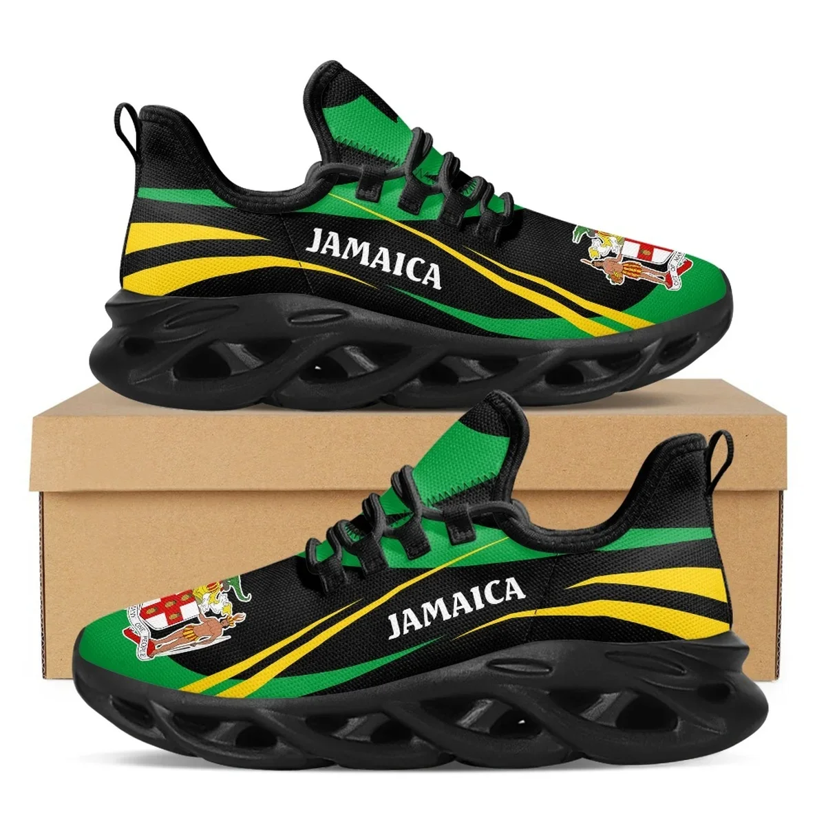 Jamaïque drapeau imprimer chau - Men Shoes Trainers avis et prix