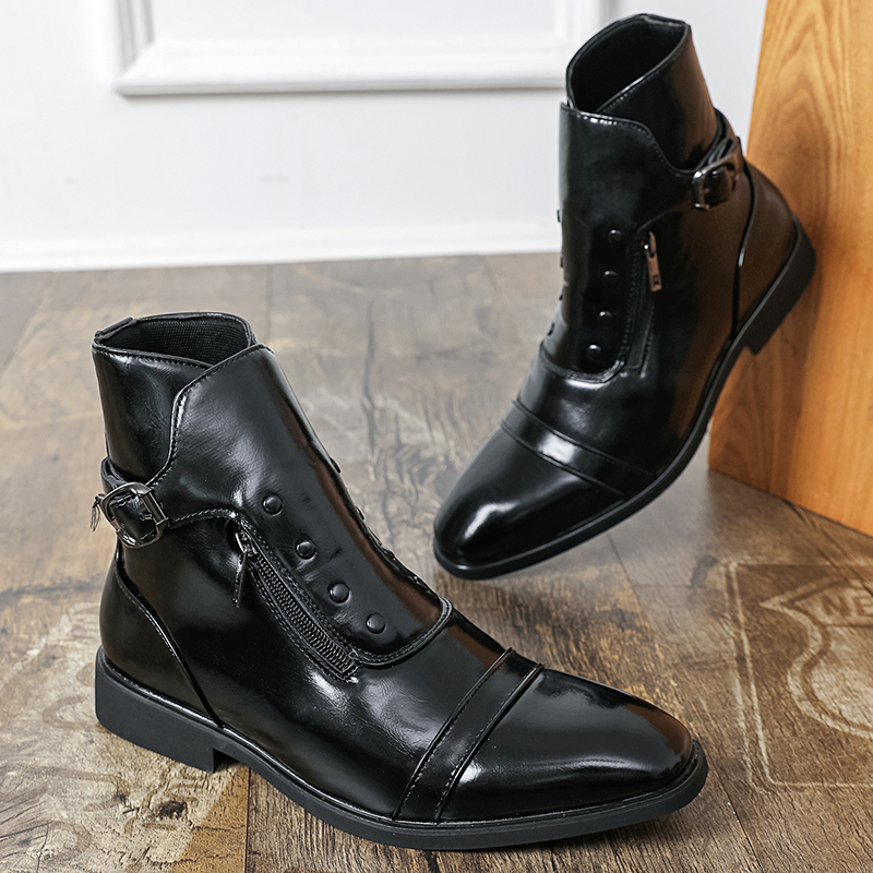 Bottines à bout pointu pour ho - Men'S Shoes Zipper avis et prix
