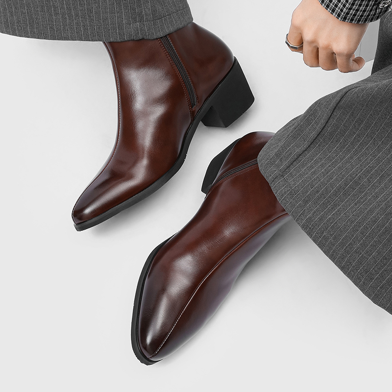 Bottes pour hommes simples et  - Men'S Shoes Zipper avis et prix