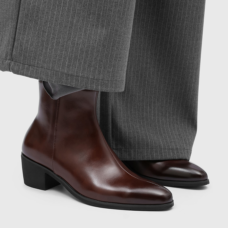 Bottes pour hommes simples et  - Men'S Shoes Zipper avis et prix