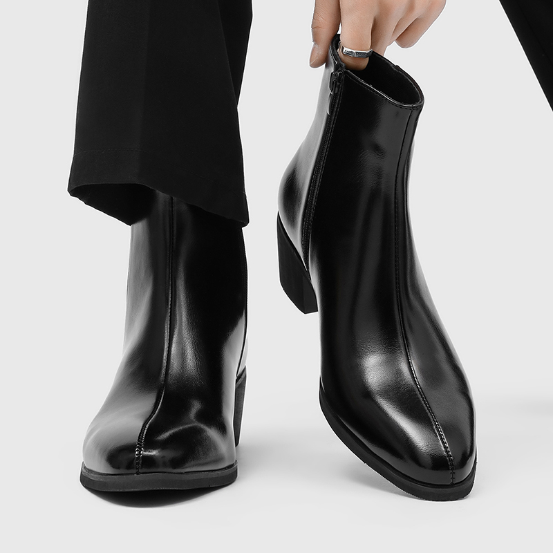 Bottes pour hommes simples et  - Men'S Shoes Zipper avis et prix