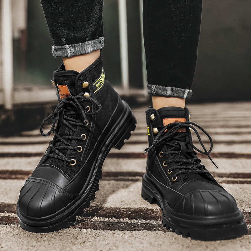 Hommes toile bottes mode haut  - Men Shoes Ecco avis et prix