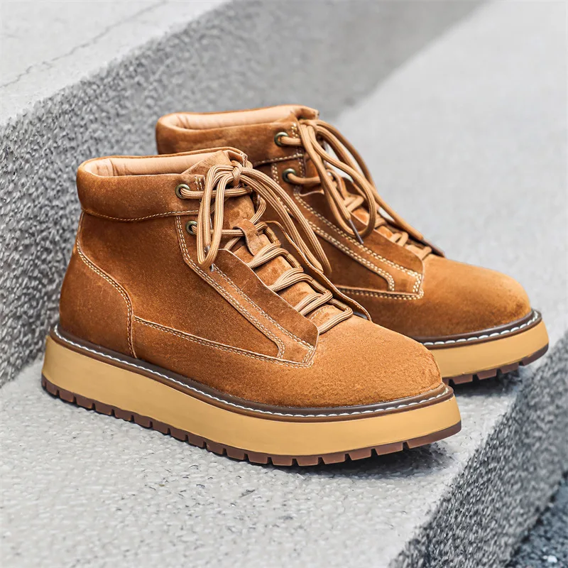 Chaussures en cuir suédé de va - Men'S Shoes To Increase Height avis et prix
