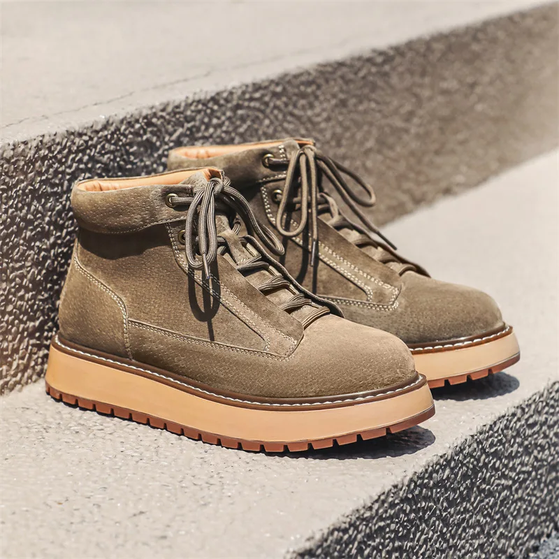 Chaussures en cuir suédé de va - Men'S Shoes To Increase Height avis et prix