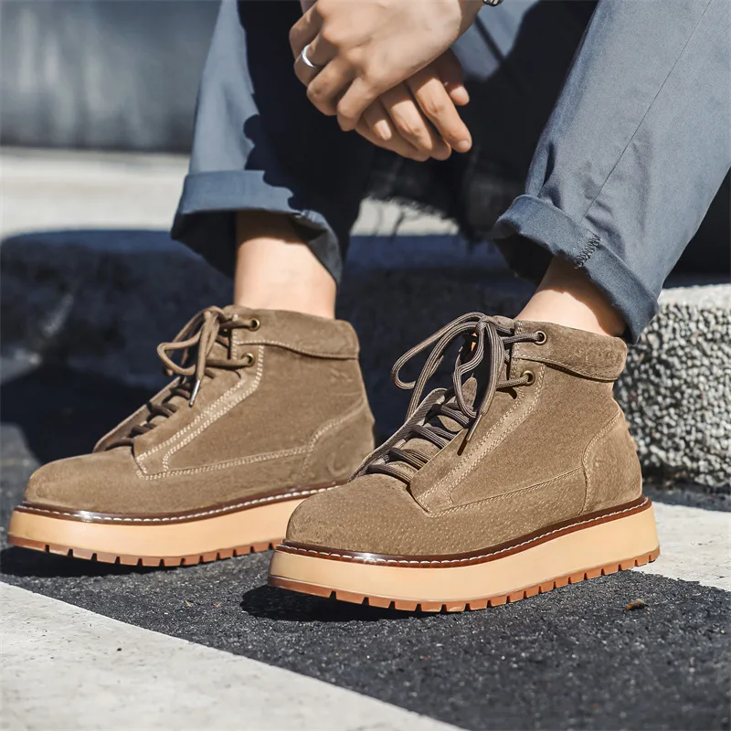 Chaussures en cuir suédé de va - Men'S Shoes To Increase Height avis et prix