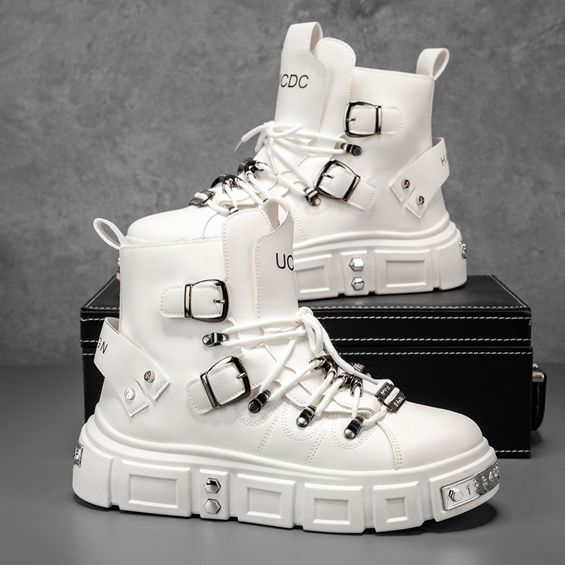 Bottes de moto classiques poly - Men'S Shoes To Increase Height avis et prix